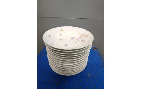 ASSIETTE CREUSE LIMOGES X14