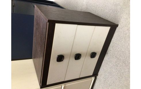 CHEVET 3 TIROIRS LOOK VINTAGE