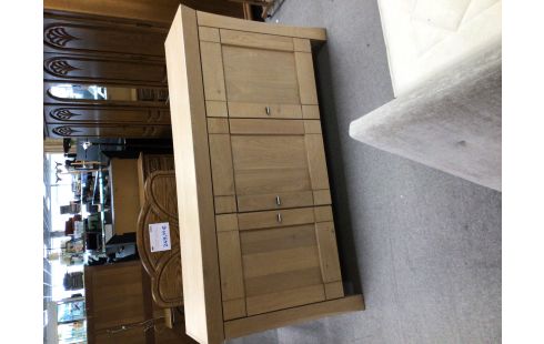 DRESSOIR 3 PORTES 3 TIROIRS CHENE CERUSE