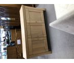 DRESSOIR 3 PORTES 3 TIROIRS CHENE CERUSE