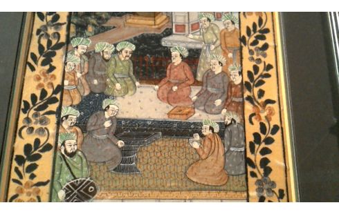 PEINTURE SUR SOIE ORIENTAL