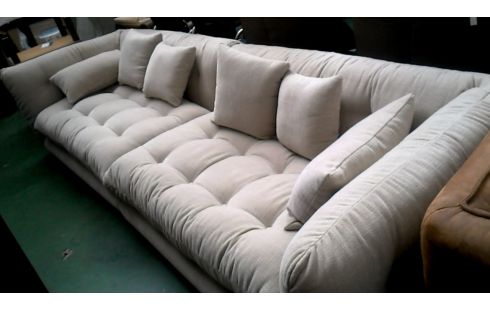 BUTACA. 4 PLAZAS BEIS TEJIDO