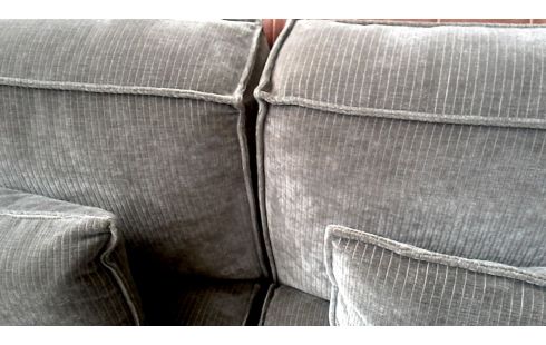 BUTACA. 4 PLAZAS PARDO TEJIDO