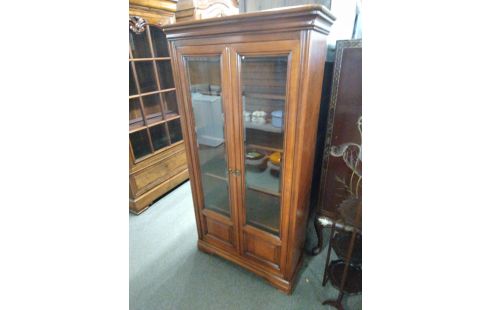 VITRINE 2 PORTES MERISIER STYLE LOUIS PHILIPPE