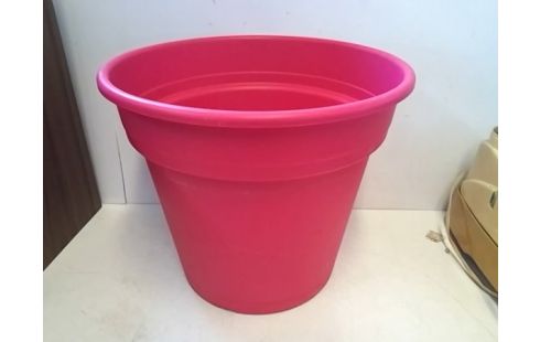JARDINIERE PLASTIQUE ROSE D40