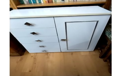 MEUBLE SALLE DE BAIN 1 PORTE 5 TIROIRS