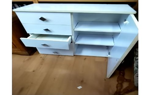 MEUBLE SALLE DE BAIN 1 PORTE 5 TIROIRS