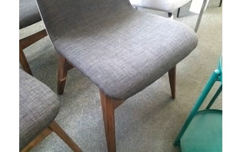 CHAISE MODERNE TISSU GRIS