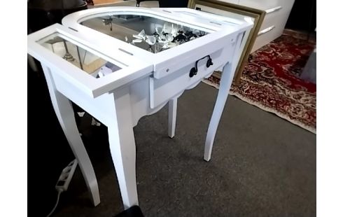 COIFFEUSE BLANCHE 1 TIROIR