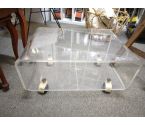 TABLE TV PLEXIGLAS ROCHE ET BOBOIS