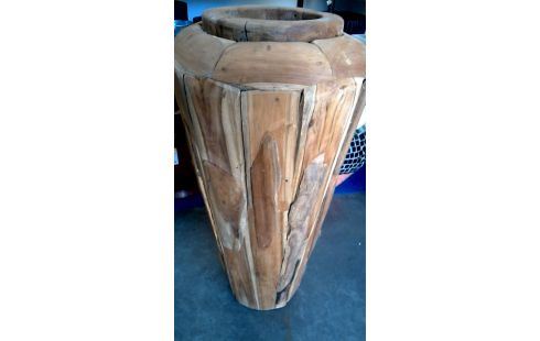 VASE TEAKHOLZ
