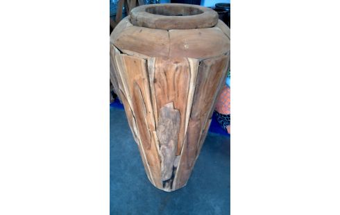 VASE TEAKHOLZ