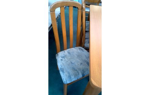 MESA DE COMEDOR MET, , 6 SILLAS ALARGO 55 CM