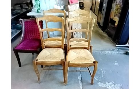 LOT DE 4 CHAISES