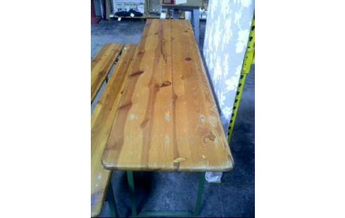 BIERTISCHGARNITUR 2XBANK + TISCH 3ER SET