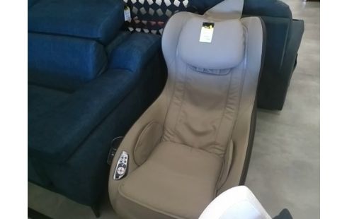 FAUTEUIL RELAX CUIR TAUPE/MARRON ELECTRIQUE