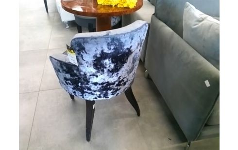 FAUTEUIL VELOURS GRIS VAUZELLE