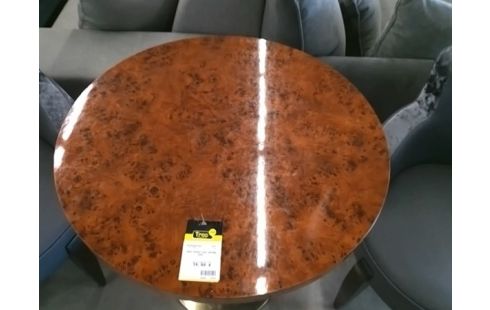 TABLE RONDE/PIED CENTRAL DORE .