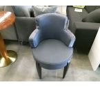 FAUTEUIL VELOURS GRIS VAUZELLE