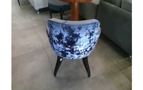 FAUTEUIL VELOURS GRIS VAUZELLE