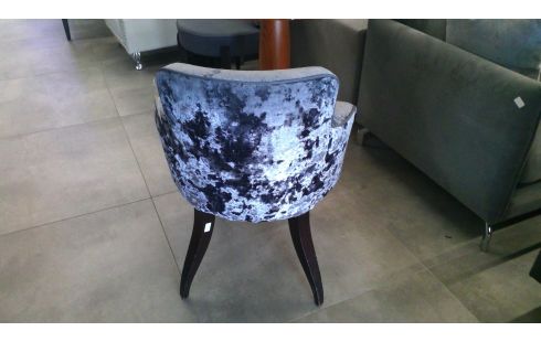 FAUTEUIL VELOURS GRIS VAUZELLE