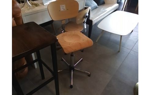 CHAISE DE BUREAU BOIS COULEUR PIN
