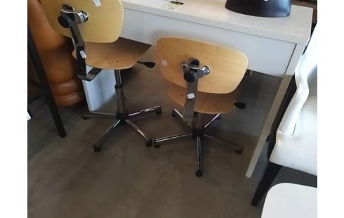 CHAISE DE BUREAU BOIS COULEUR PIN