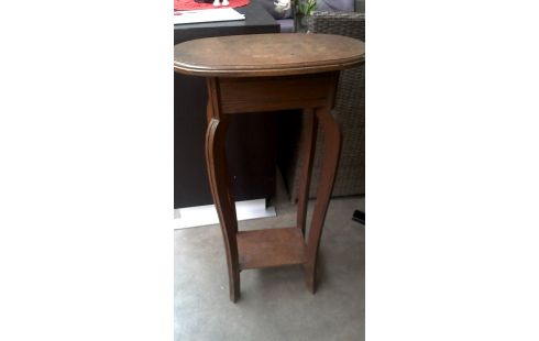 SERVIERTISCH OVAL ART DECO. EICHE