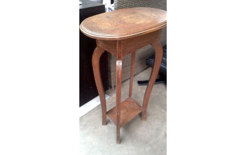 SERVIERTISCH OVAL ART DECO. EICHE