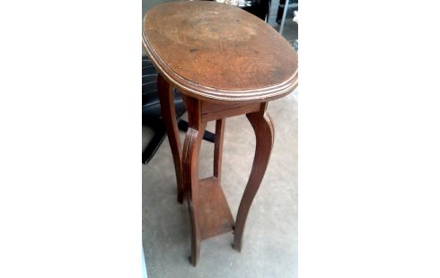 SERVIERTISCH OVAL ART DECO. EICHE