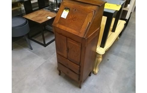 SECRETAIRE EN PENTE MARQUETE ANCIEN
