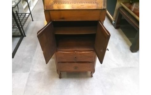 SECRETAIRE EN PENTE MARQUETE ANCIEN