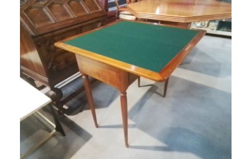 TABLE DE JEU FEUTRE VERT 1T MERISIER