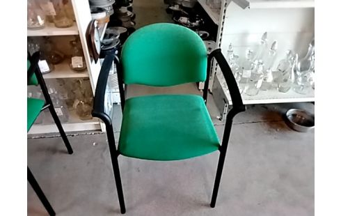 CHAISE D'ACCUEIL VELOURS VERT