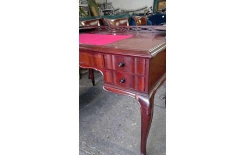 BUREAU EN ACAJOU 5  TIROIRS