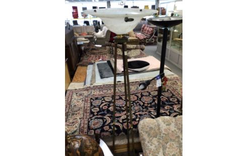 LAMPADAIRE TRÉPIED VERRE OPALESCENT