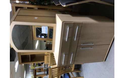 COMMODE CLAIR 2P 2T AVEC MIROIR