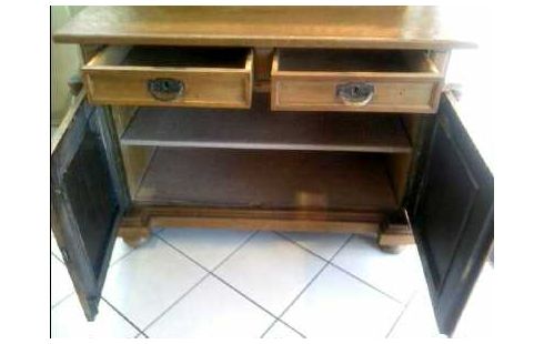 AUFSATZKOMMODE EICHE VOLLHOLZ 2-SCHUBL.