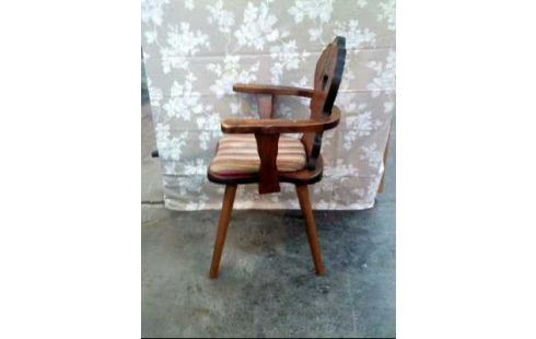 STUHL M.ARML. HOLZ STOFF LANDH.STIL