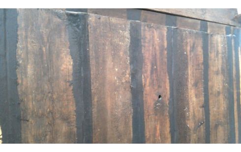 KLEIDERSCHRANK 1 ANTIK XVIII. MASSIV EICHE 2 TÜREN