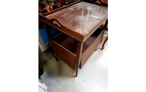 DESSERTE A ROULETTES BOIS PLATEAU