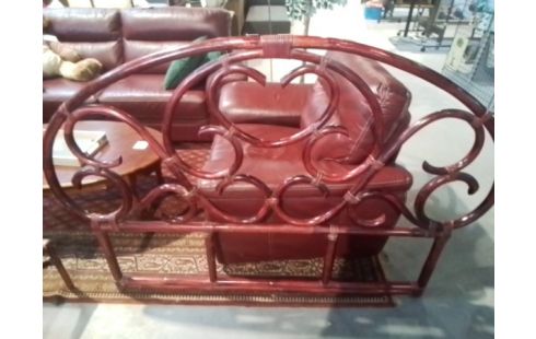 TETE DE LIT ROTIN ROUGE