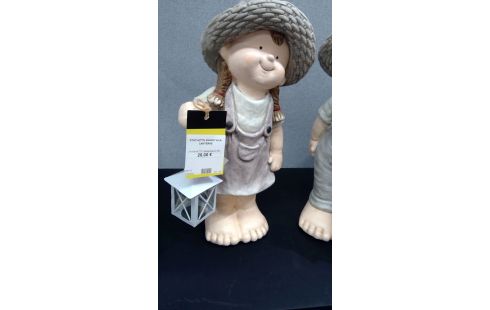 STATUETTE ENFANT A LA LANTERNE