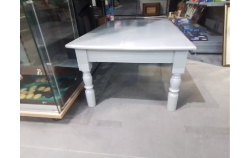 TABLE BASSE GRISE REPEINTE