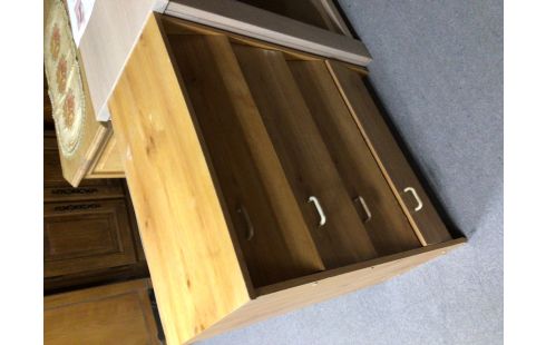 MEUBLE A CHAUSSURES COULEUR HETRE 4 TIROIRS