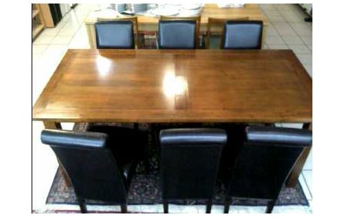 TABLE DE SALLE A MANGER FONCE