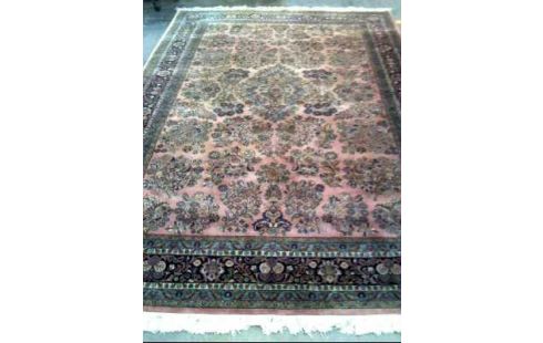 TEPPICH ORIENTALISCH GEMUSTERT ROSA BLAU