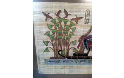 BILD I.R. ÄGYPTISCH 2-PERSONEN AUF FLOß