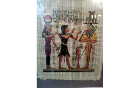 BILD I.R. ÄGYPTISCH PAPYRUS 3-PERSONEN