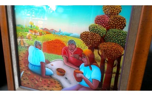 PEINTURE DESSUS GLACE DEDICACE